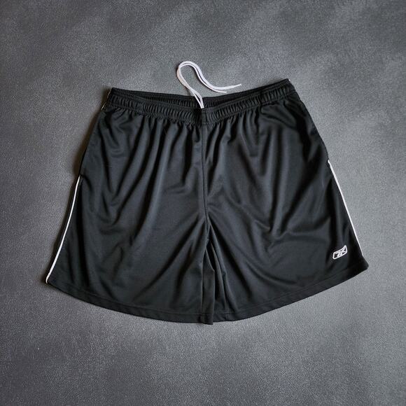 Y2K Reebok Black Activewear Drawstring Shorts XXL - Picture 1 of 10